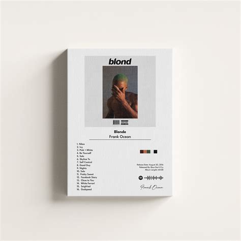 Frank Ocean Poster Frank Ocean Blonde Poster Designed Sold By IC4DESIGN Inc