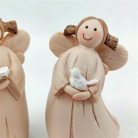 Anjo Fofura Livro e Pomba Nude Barroco Estátua Decorativa 10x6x5c