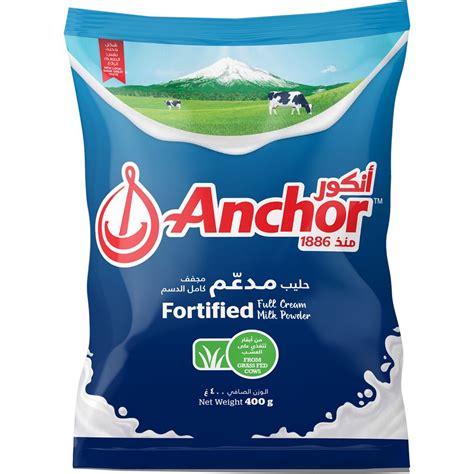 Anchor Fortified Full Cream Milk Powder Pouch 400g Jomlaae