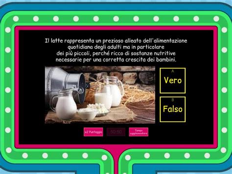 Verifica La Filiera Del Latte Il Latte E I Suoi Derivati Gameshow Quiz