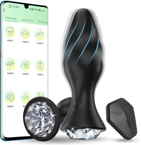 Amazon Vibrating Jewelry Butt Plug With APP Control Anal Vibrator Prostate Massager Remote