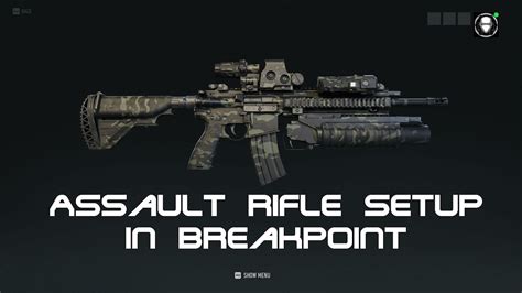 Assault Rifle Setup In Ghost Recon Breakpoint YouTube