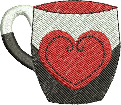 Coffee Cup Designs Machine Embroidery Machine Embroidery Projects Machine Applique Patterns