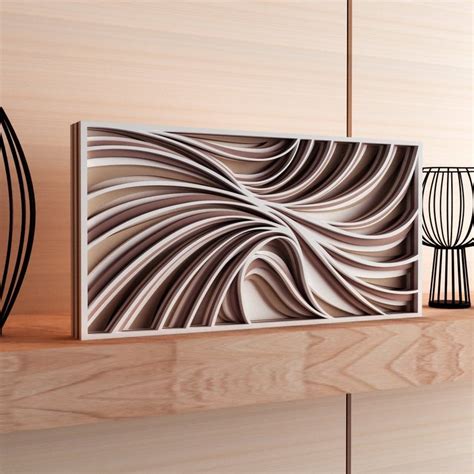 Dxf Wall Panel 3d Laser Cut Laser Cut Vector Drawing