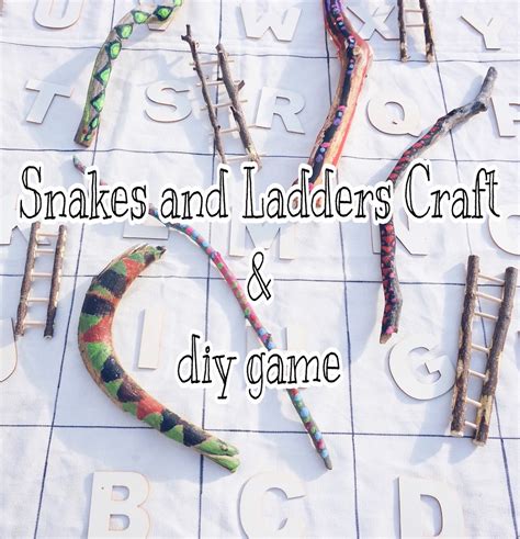 Snakes and ladders diy game