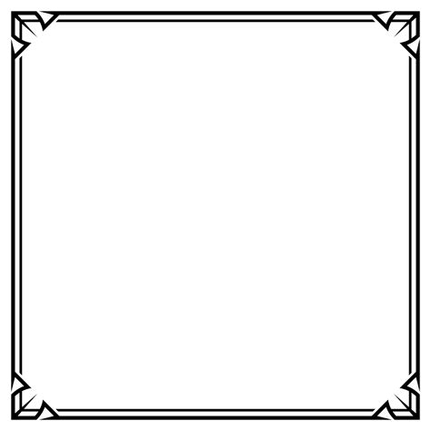 Frame Border Line Vector Simple Design 12820675 Vector Art at Vecteezy