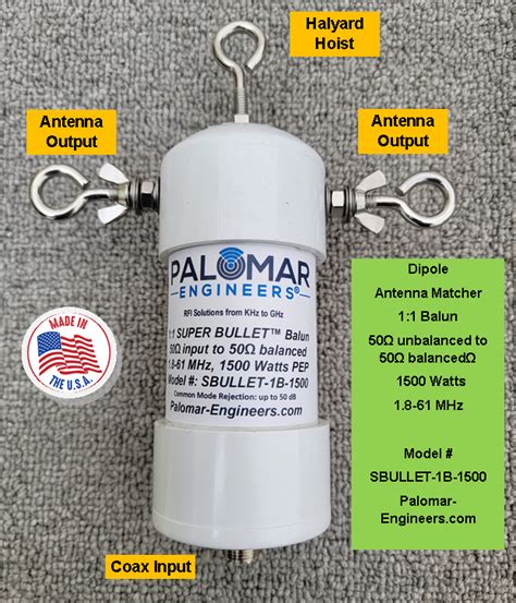 Super Bullet 5050 11 Hf Balun Optional Dipole Kit 1 61 Mhz