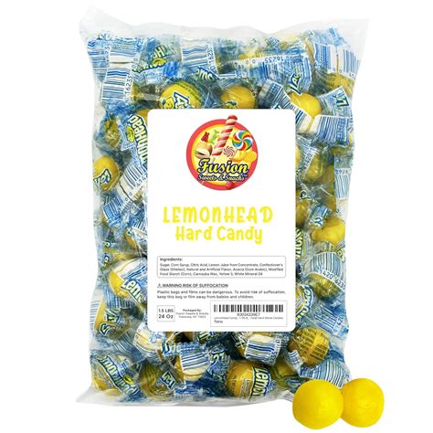 Amazon.com : Lemonhead Candy - 3lb Bulk Bag, Individually Wrapped