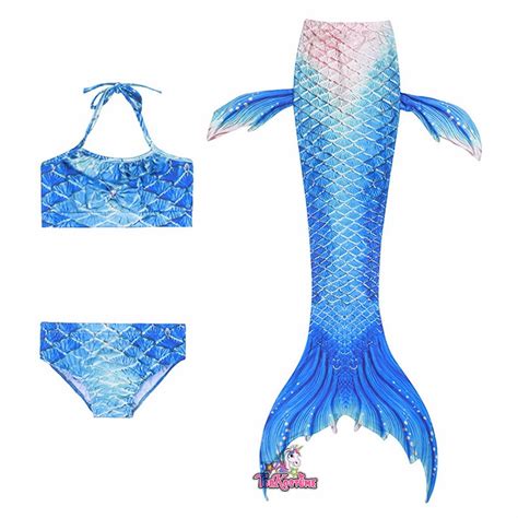 Meerjungfrau Kinderkostüm Mädchen Bikini Schwimmen Badeanzug Topkostueme