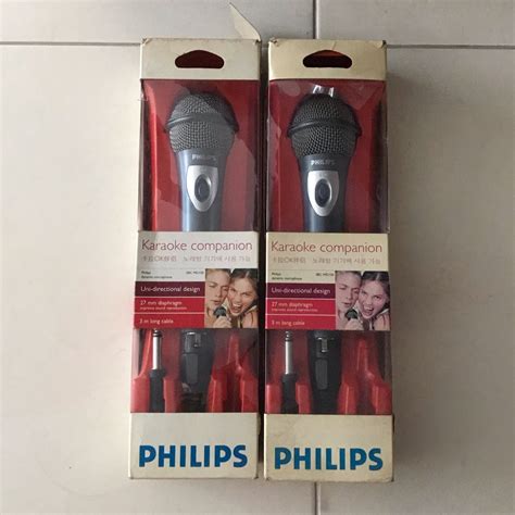 ( 2 for $5 ) Philips Microphone, Audio, Microphones on Carousell