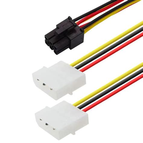 Cabo Energia Alimenta O X Molex Macho Para Pci E Pci Express Pinos