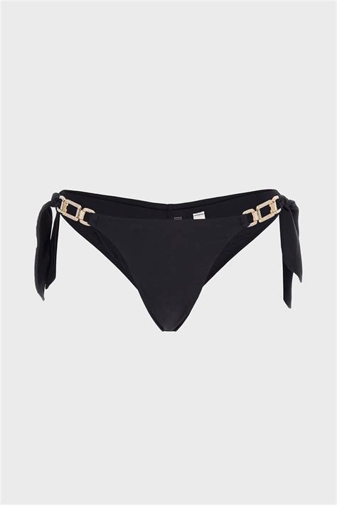 Guess Brazilian Bağlamalı E GO KC Bayan Bikini Altı E GO KC JBLK SİYAH Exxeselection