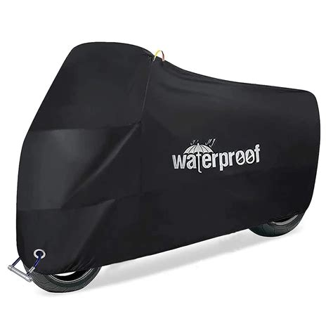 All Season Black Waterproof Sun Motorcycle Cover Motorbike Cover