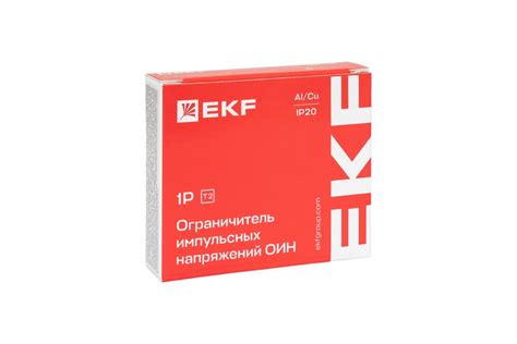 Ограничитель импульсных напряжений EKF ОИН 1Р In=5kA Un=275B Imax=12 ...