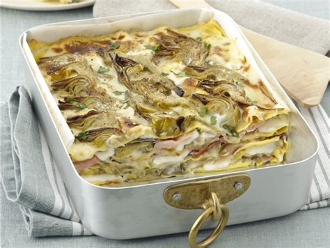 Ricetta Lasagne Con Besciamella Carciofi E Prosciutto Donna Moderna