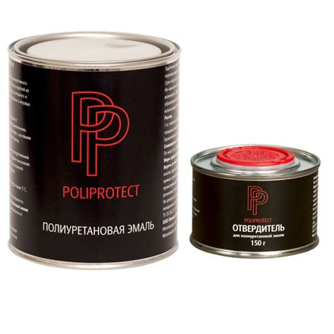 Краска PoliProtect RG Быстросохнущая, Полиуретановая, Полуглянцевое ...