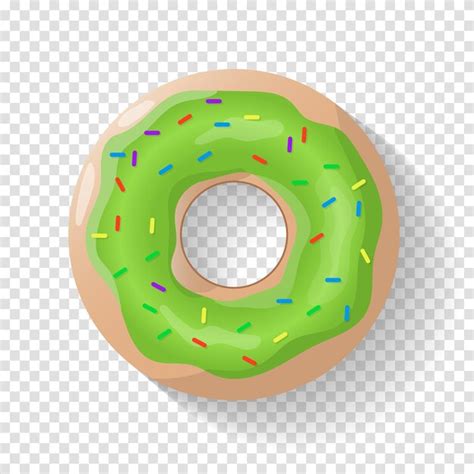 Donut Fondo Aislado Donut Lindo Donut Colorido Y Brillante Con Glaseado