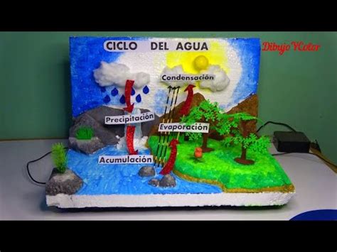 Como Hacer Maqueta Del Ciclo Del Agua Paso A Paso Water Cycle Model