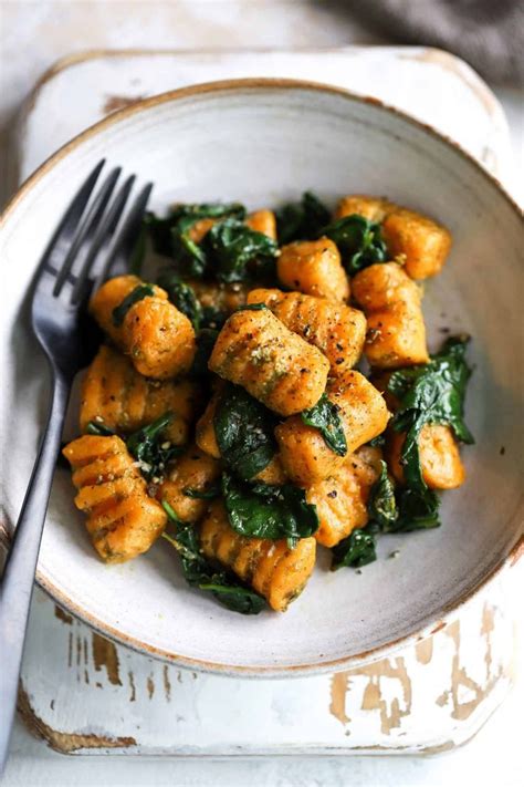 Sweet Potato Pesto Gnocchi Recipe Homemade Gnocchi Sweet Potato Gnocchi Autumn Pasta Recipes