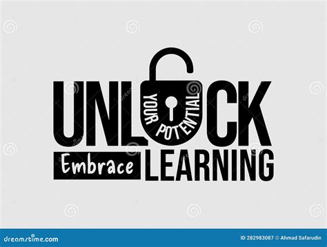 Unlock Your Potential Embrace Learning for Work Job Banner Poster ...