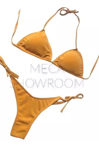 Bikini Nude Beige Triángulo Malla Traje De Baño en venta en Capital