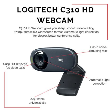 Buy Logitech C310 HD Webcam Online - Boardroom In A Box