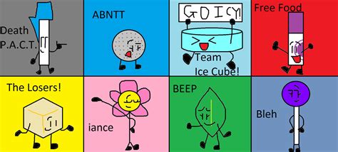 Second favorite BFB characters on each team by DubstepsOfLife721 on ...