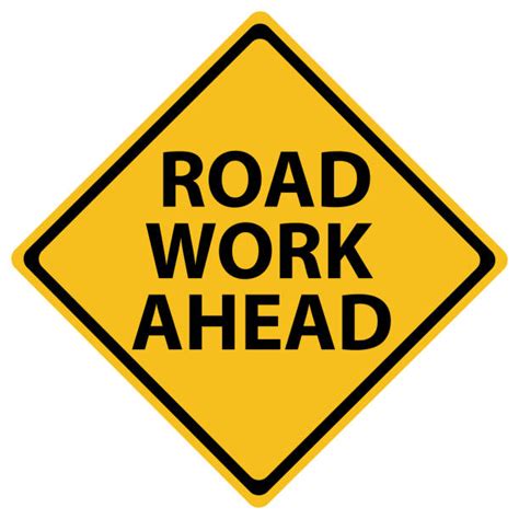 road construction signs stock  pictures royalty