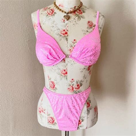 Venus Swim Venus Vintage S High Cut Pink Floral Bikini Medium Poshmark