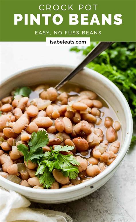 Crock Pot Pinto Beans Isabel Eats