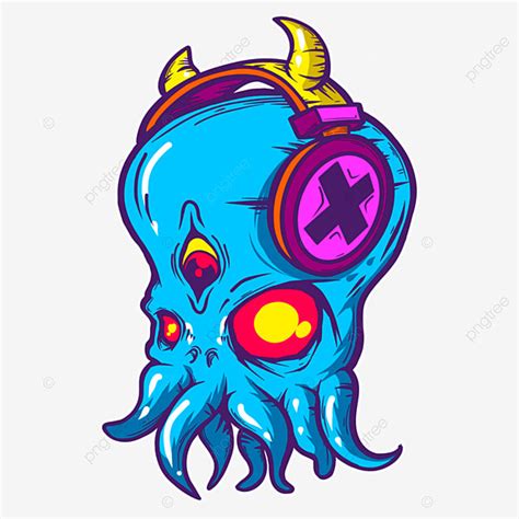 мини кракен мультфильм PNG , мультфильм, дизайн, иллюстрация PNG ...