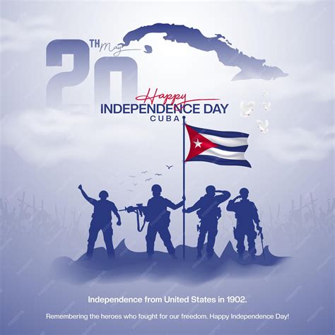 Premium Vector | Happy Independence Day of Cuba social media post free