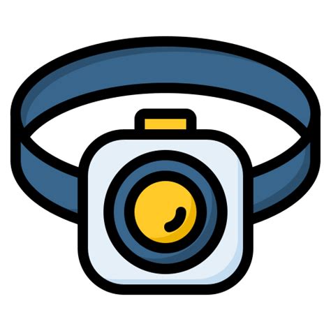 Headlamp Generic Outline Color Icon