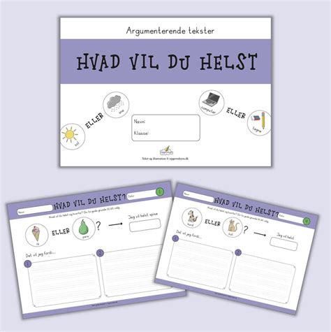 Hvad vil du helst? - Opgaveskyen.dk