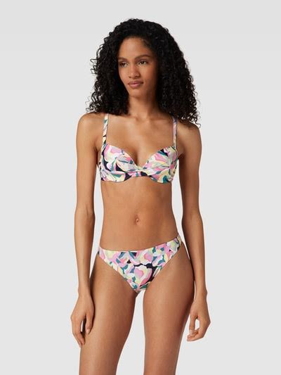 Esprit Bikini Oberteil Mit Allover Muster Modell CARILO Marine Online Kaufen