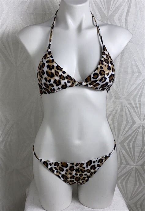 Zaful Leopard Bikini Set Size Nwt Ebay