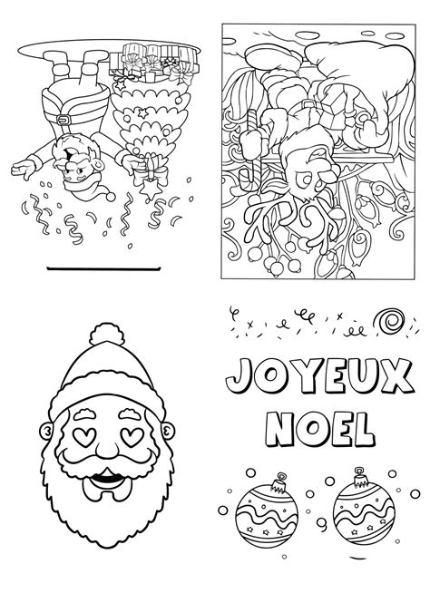 Cartes à Colorier De Joyeux Noël Imprimer Coloriage