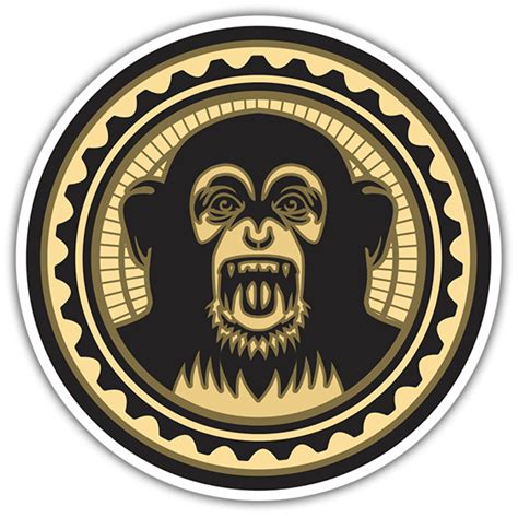 Sticker Crazy Monkey The Black Eyed Peas