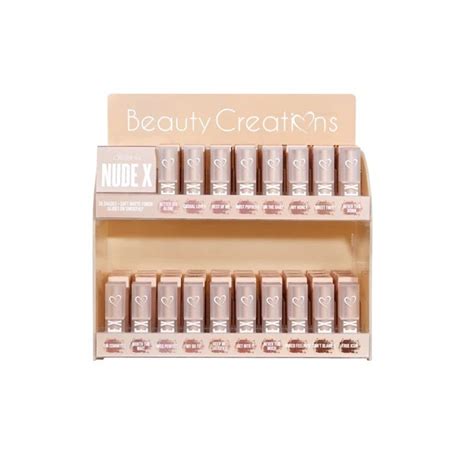 NUDE X LIP STICK DISPLAY BEAUTY CREATIONS