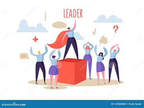 leading  characters showing command  leadership stock photo