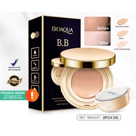 Jual BIOAQUA Air Cushion BB Cream Medium Coverage Make Delicate Nude Makeup BPOM Shopee