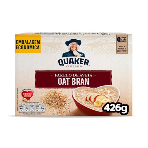 Farelo De Aveia Quaker Oat Bran 426g Supermercados Pague Menos