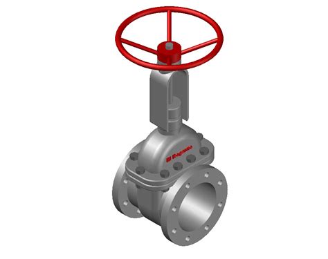 Gate Valve 3d Model Cadbull