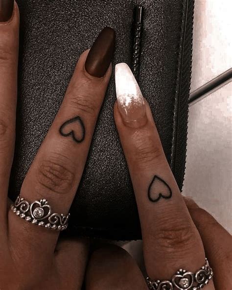 Express Your Love With Heart Fingers Tattoo