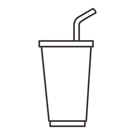 Best Cup With Lid And Straw Illustrations Royalty Free Vector Graphics