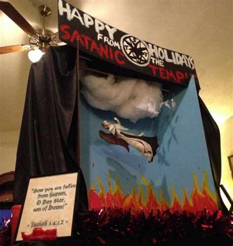 Here’s how the Satanic Temple fixed its vandalized holiday display in