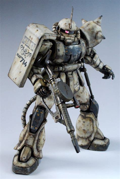 Mg 1 100 Zaku F2 Heavy Machine Guns Custom Build Artofit