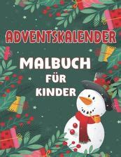 Adventskalender Malbuch für Kinder Ausmalbücher Advents kalender für