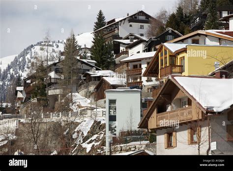 A winter view of Saint Anton Stock Photo - Alamy