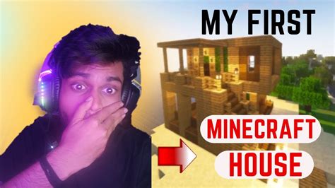 Minecraft House Tutorial My First Minecraft House Hardcore Youtube